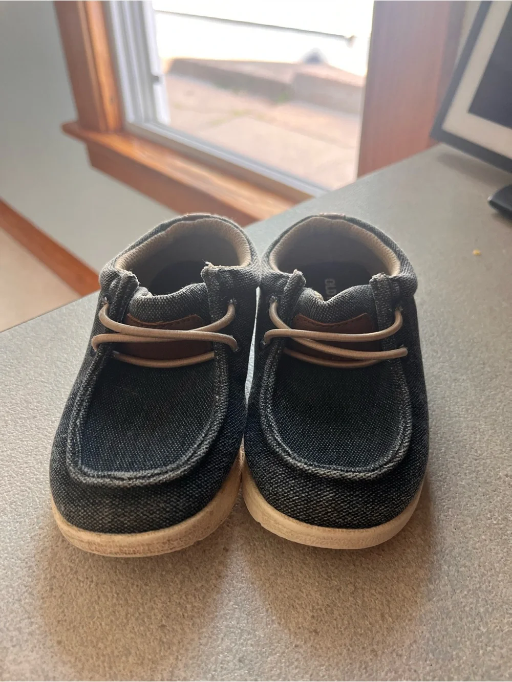 Old Navy Kids Dark Denim Slip-On Boat Shoes